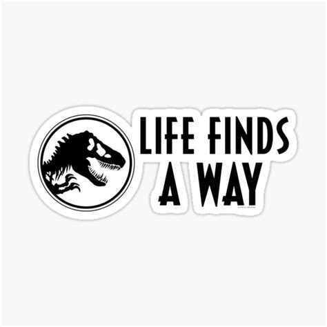 Life Finds A Way Sticker For Sale By Fan Girl Redbubble