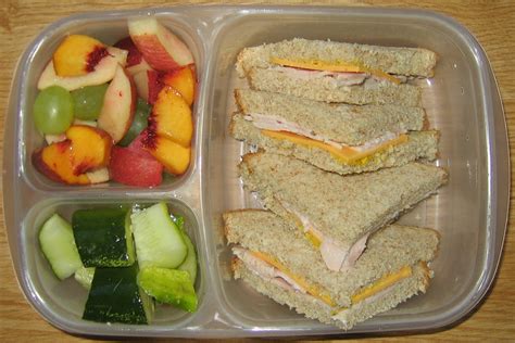 Whats For School Lunch Usa School Lunch Turkey Sandwich And Fruit