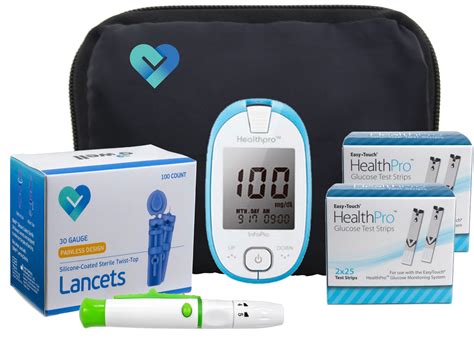 Easy Touch Health Pro Diabetes Testing Kit 100 Count Easy Touch