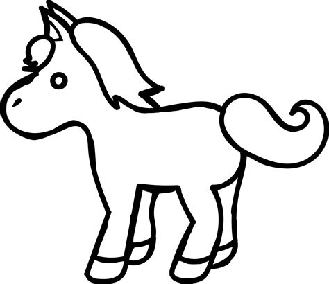 Cartoon Horse Coloring Pages At Free Printable