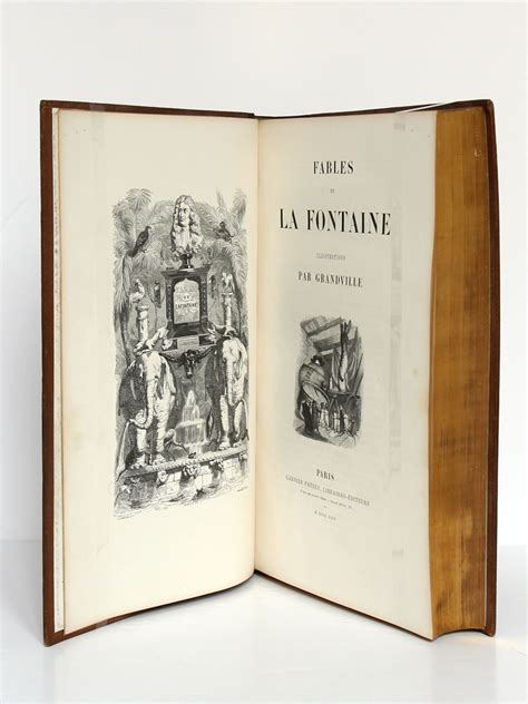 Fables De La Fontaine Illustrations Par Grandville Zookas Books