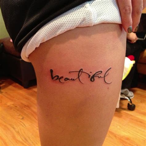 Beautiful Thigh Tattoo Trendy Tattoos Tattoo Font Tattoos For Women