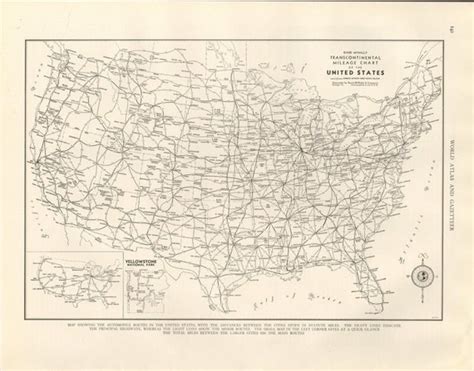 Items Similar To 1940 Vintage Transportation Road Map Of United States
