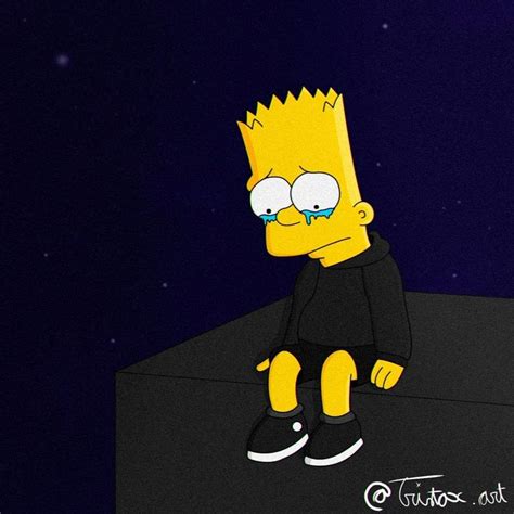 Bart Simpson Dibujo Sad Nuestra Inspiración