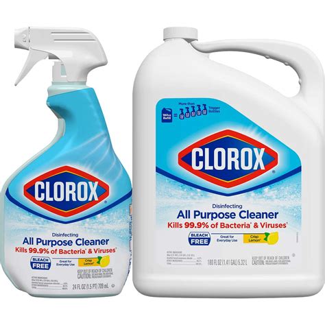Clorox Disinfecting All Purpose Bleach Free Cleaner Refill Crisp Lemon