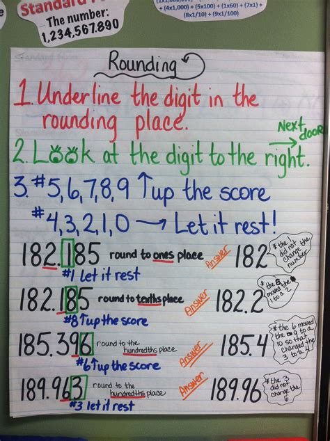 Using Place Value To Round Numbers Worksheet