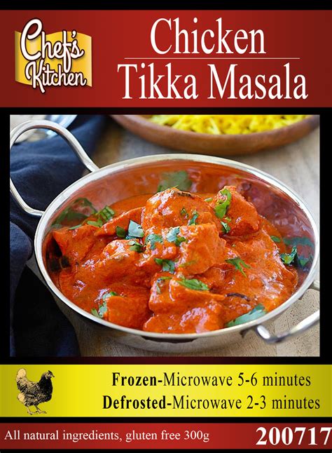 Chicken tikka masala is a dish consisting of roasted marinated chicken chunks (chicken tikka) in spiced curry sauce. Chicken Tikka Massala 300g - ทิกก้าไก่ - Korat Chef