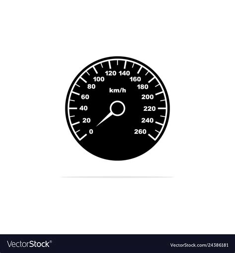 Car Mile Icon Concept For Design Royalty Free Vector Image