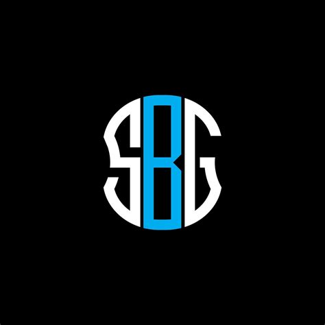 Sbg Letter Logo Abstract Creative Design Sbg Unique Design 14266395