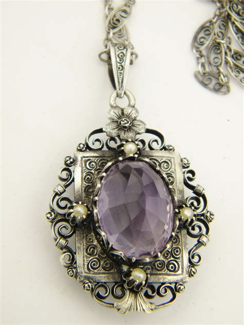 It is hard to find genuine crystals from fake because the market is mushrooming with fakes. Antique Victorian Amethyst Seed Pearl Mourning Locket ...