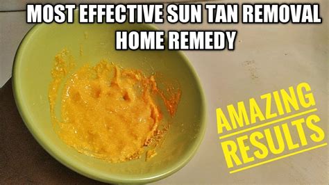 Most Effective Sun Tan Removal Home Remedy Diy Sun Tan Removal Face