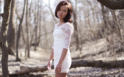 wallpaper forest white model dress fashion spring person skin clothing erofound