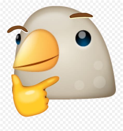 Thinking Symbols Bird Emoji Whatsappowo Thinking Emoji Free