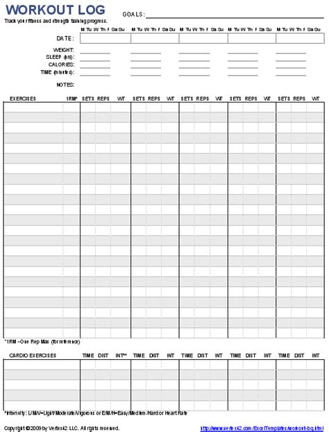 If you're into weight training, this free printable