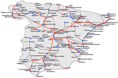 Mapa De Tren Espana
