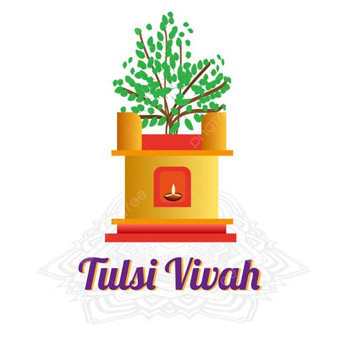Tulasi Vivah Shaligram Puja Tulasi Vivah Shaligram Vivah Puja Png