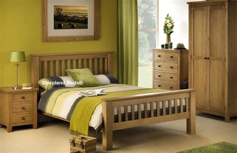 White Oak Mabrella Bedroom Furniture Solid Oak Sleepland Beds