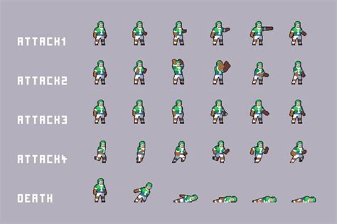 Free Bosses Pixel Art Sprite Sheet Pack Pixel Art Games Game Assets