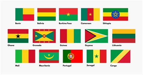 Bandeira Amarela Verde E Vermelha