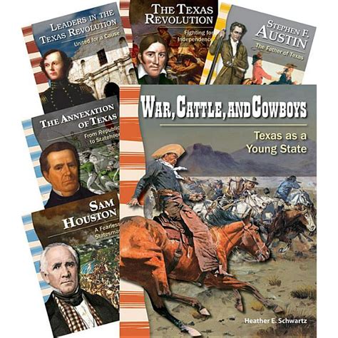 Early Texas History 6 Book Set Primary Source Readers Us History