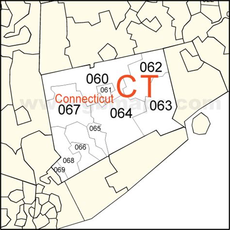 CT Zip Code Map