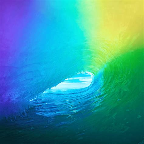 Download Colored Wave Original Iphone 4 Wallpaper