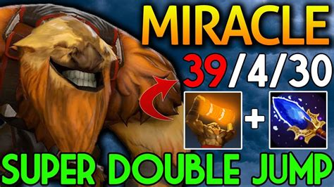 miracle dota 2 [earthshaker] super double jump youtube