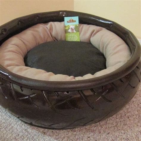 All steel frame with working tailgate and taillights. 25 Smart Ways To Make Dog Beds By Using Tires - WowPooch