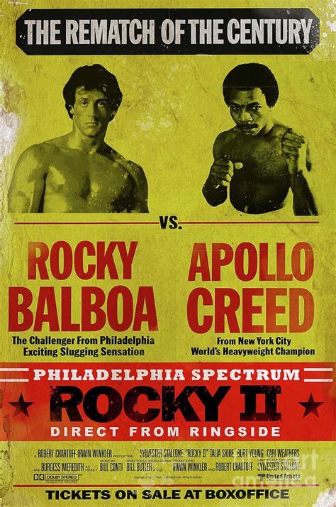 Rocky Balboa Vs Apollo Creed Bicentennial Superfight Poster Apollo