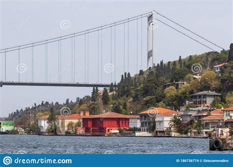 The Wonderful Suspension Bridges Of Istanbul Turkey Stock Photo