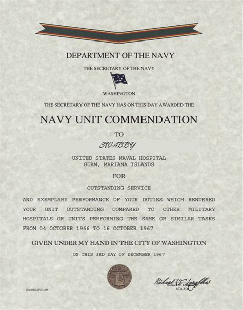 Meritorious Unit Commendation Lapel Award Us Navy Marines Coast Guard