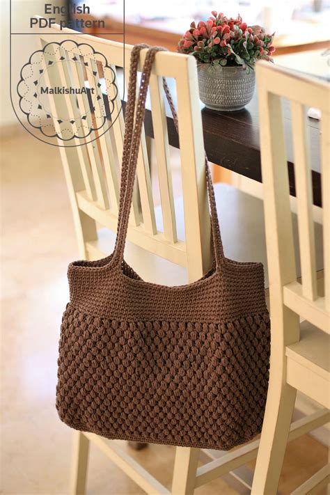 You Are Invited To Crochet A Beautiful Bag Using Puff Stitches And Single