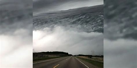 Stunning Photo Of Clouds That Look Like Crashing Ocean Waves Goes Viral