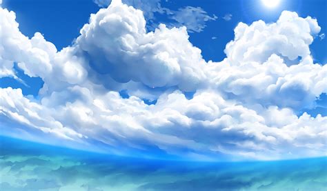 Aggregate 84 Anime Clouds Background Best Vn