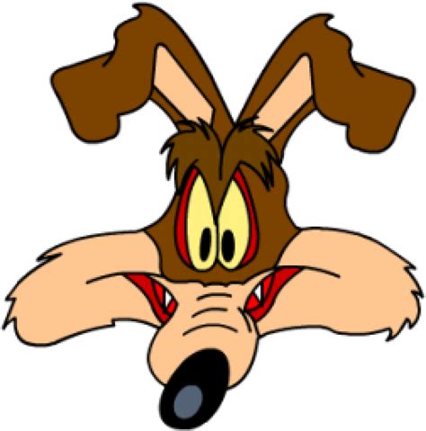 Drawing Coyotes Looney Tunes Wile E Coyote Smiling Clipart Full