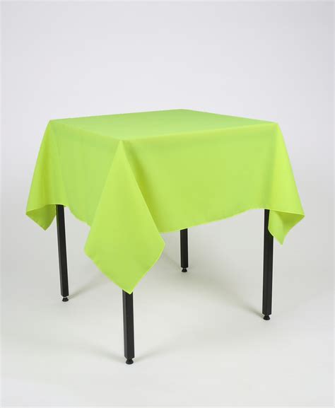 Lime Green Square Tablecloth Made From Polyester Fabric Not Etsy Uk
