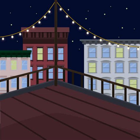 10 Roof Terrace Night Illustrations Royalty Free Vector Graphics