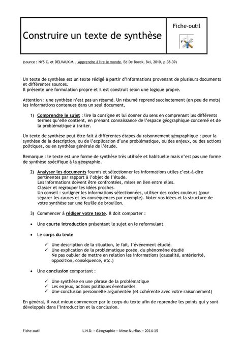 Exemple De Synthèse De Documents Histoire  kakrosti