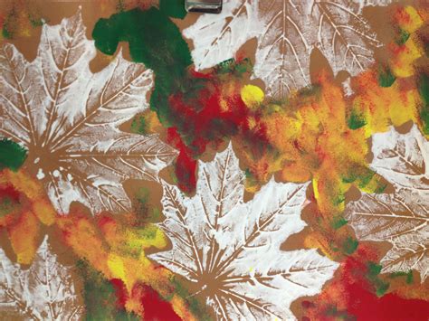 Fall Leaf Prints Autumn Art Art Art Lessons