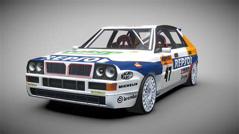 Lancia Delta Integrale HF 3D Model By JedrzejK Fa37754 Sketchfab