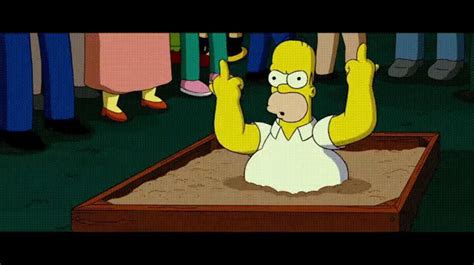 Homer sticking his middle fingers up Memes Piñata Farms The best meme generator and meme