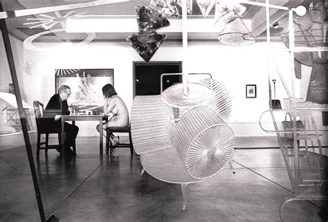 Marcel Duchamp And Eve Babitz 1963 At The Pasadena Art Museum Hilton