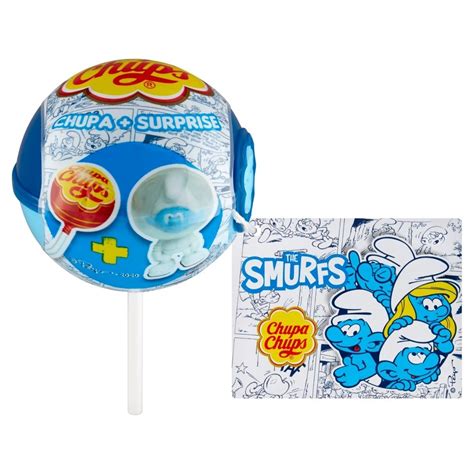 Chupa Chups The Smurfs Lizak O Smaku Truskawkowym 12 G Zakupy Online Z Dostawą Do Domu