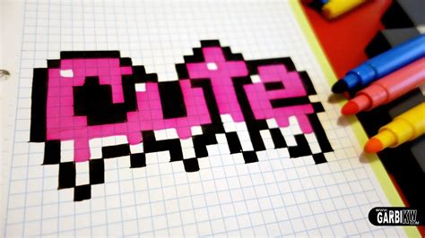 Pixel Art Facile Kawaii Coiffures Cheveux Longs