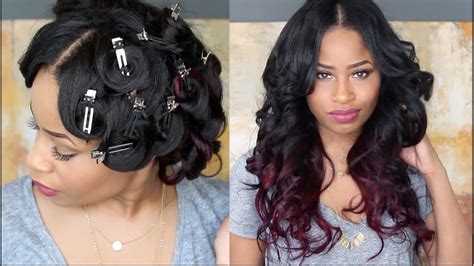 how to pin curl that hair youtube