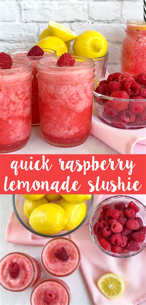 This Raspberry Lemonade Slushie Comes Together With Raspberries Store