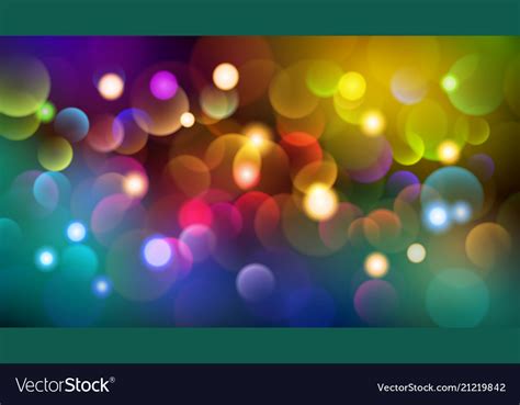 Abstract Bokeh Background Royalty Free Vector Image