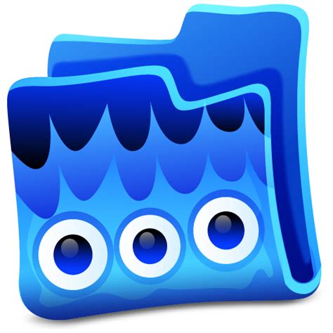 Blue Folder Icon Creature Folders Iconset Fast Icon Design
