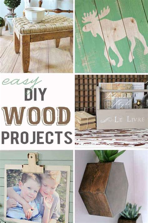 Easy DIY Wood Projects ~ {M&MJ Link Party #107}