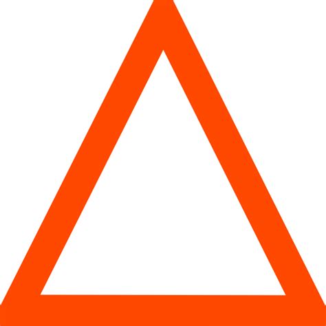 Orange Triangle Clip Art At Vector Clip Art Online Royalty
